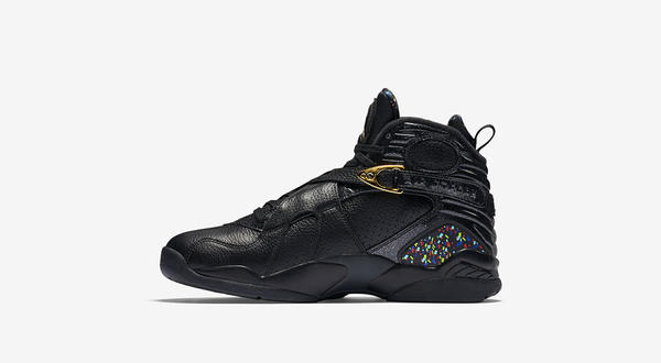 Jordan 8 hotsell black and gold